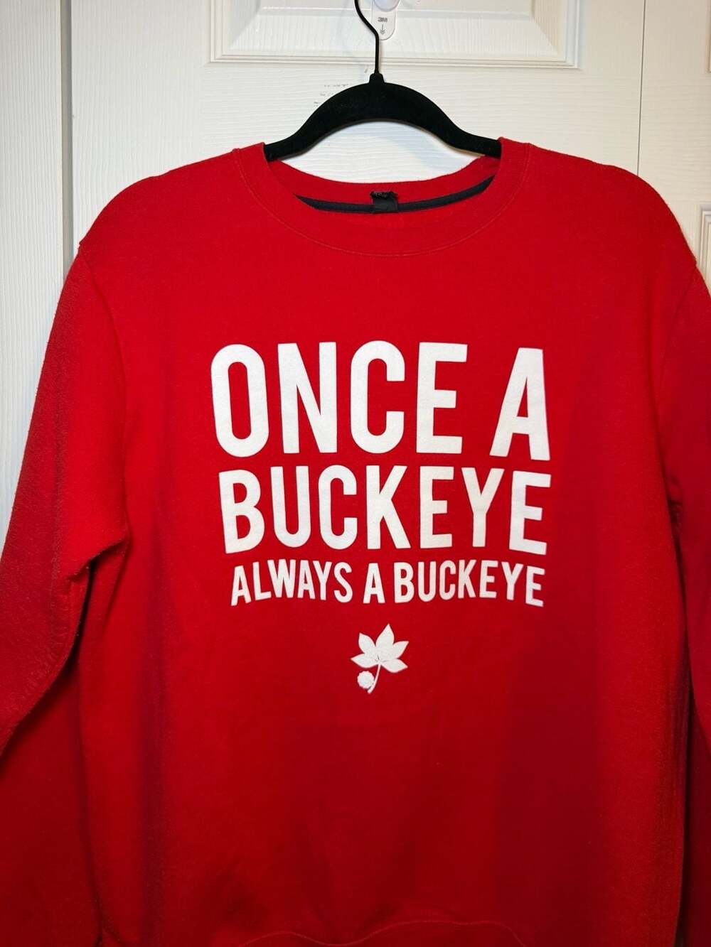 Ohio State Buckeyes Sweatshirt Size L Red Once A Buckeye